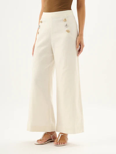 Waverly Pant - Ecru