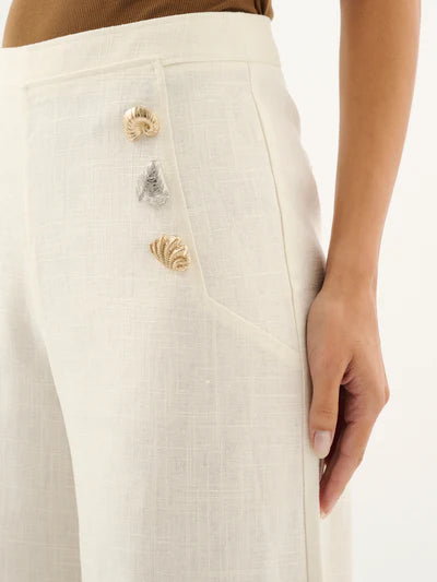 Waverly Pant - Ecru