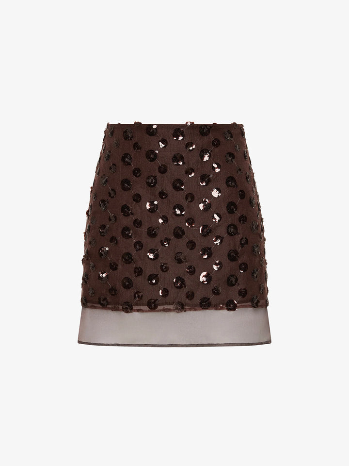 RHI MIDI SKIRT - PLUM