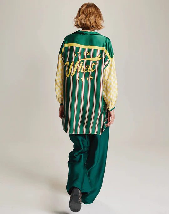 Chloe Oversized Shirt - Sporty Jade