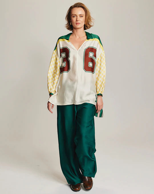 Chloe Oversized Shirt - Sporty Jade