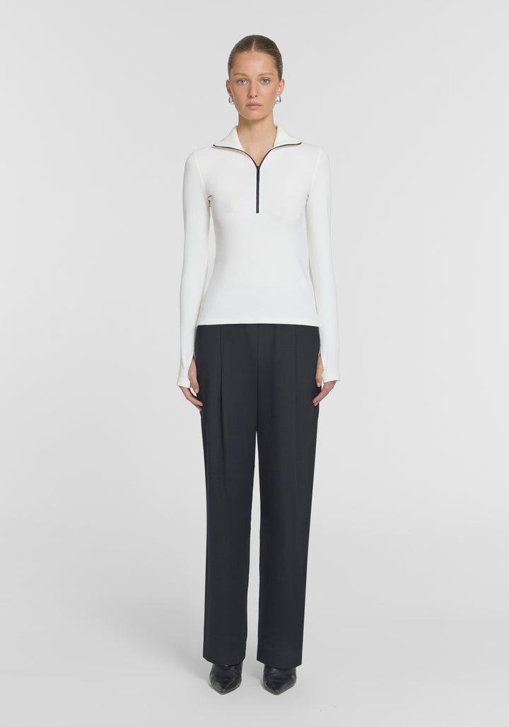 SUMMIT RIB TURTLENECK - IVORY