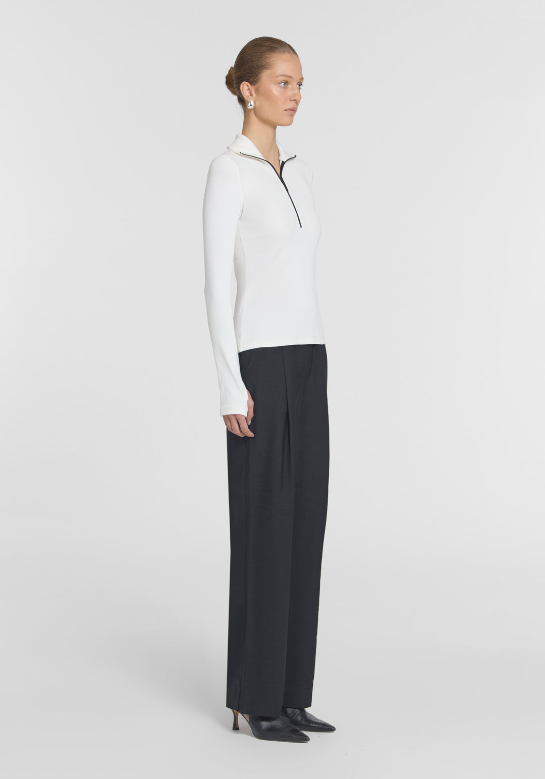 SUMMIT RIB TURTLENECK - IVORY