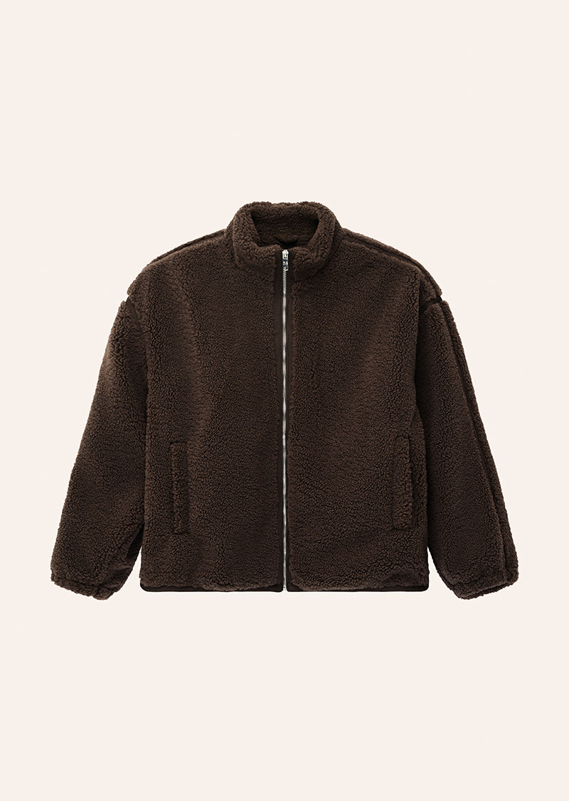SURGE TEDDY JACKET - COFFEE