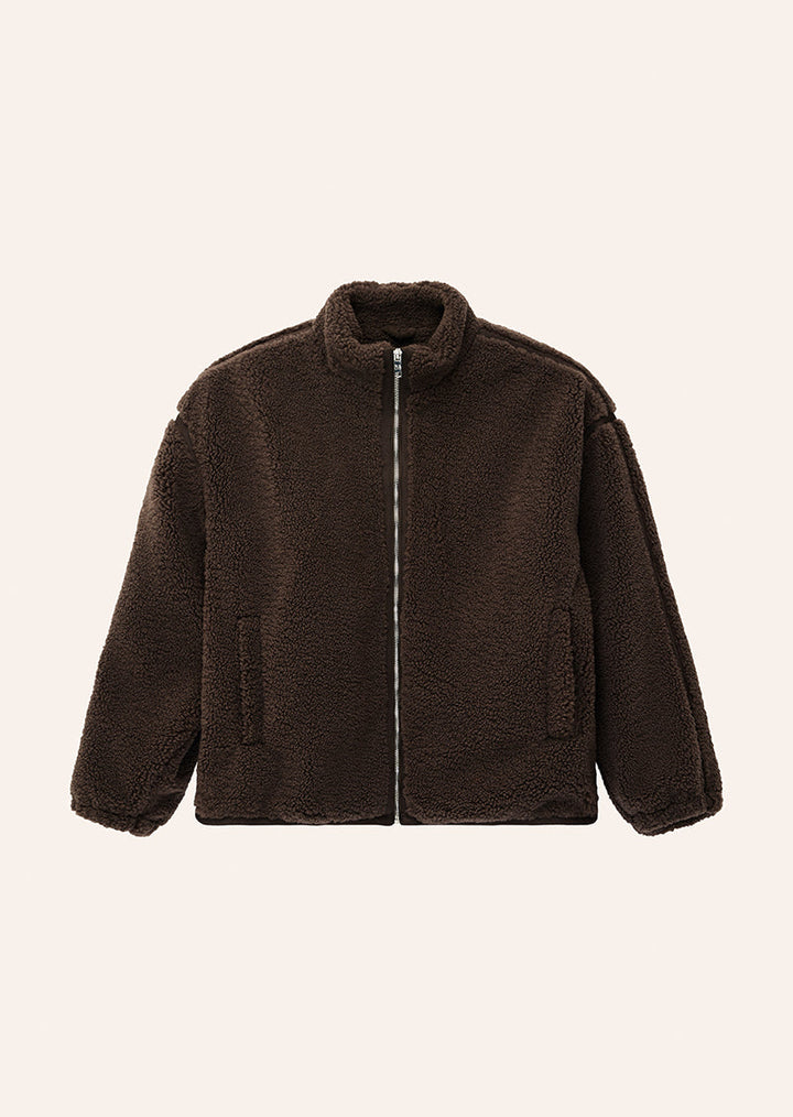 SURGE TEDDY JACKET - COFFEE