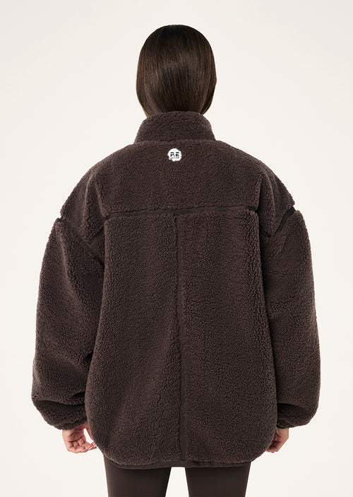 SURGE TEDDY JACKET - COFFEE