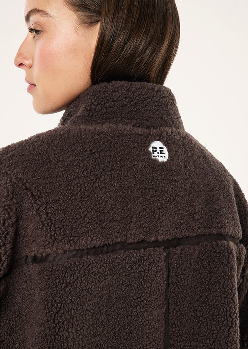 SURGE TEDDY JACKET - COFFEE