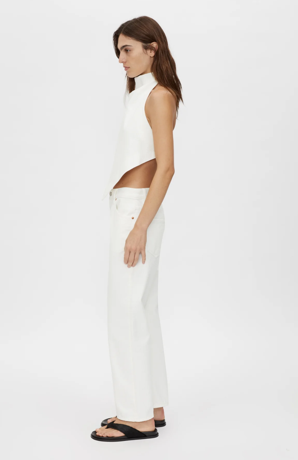 Eleni Denim Top - Salt