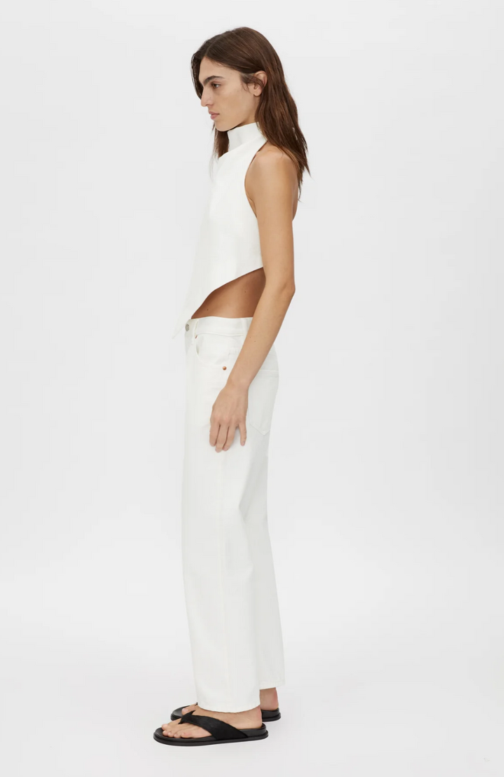 Eleni Denim Top - Salt