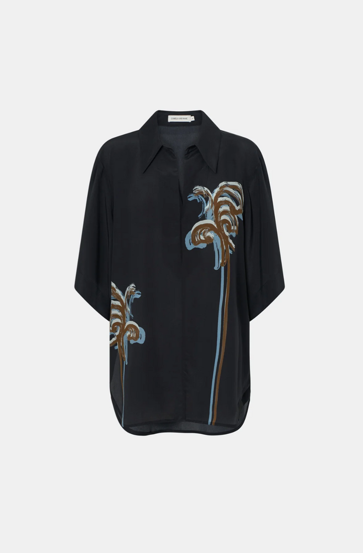 Frida Shirt- Black Frida Print