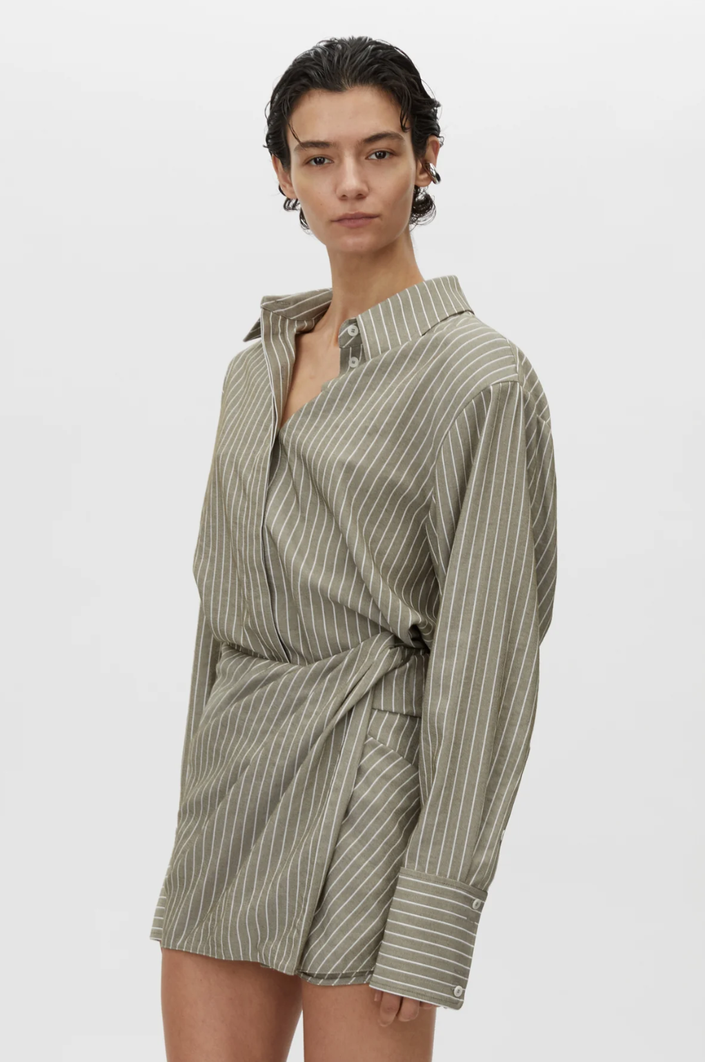 Illias Skirt - Ash Stripe