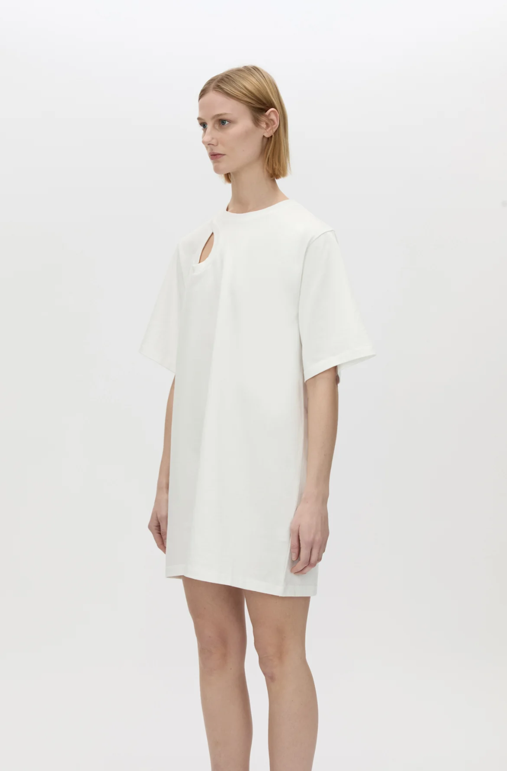 Pablo Tee Mini Dress - Soft White