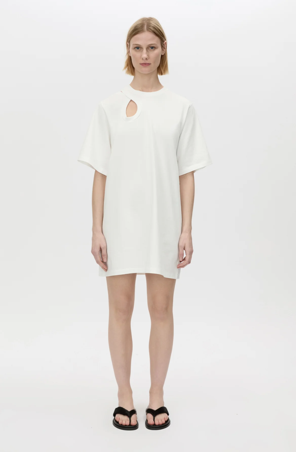 Pablo Tee Mini Dress - Soft White