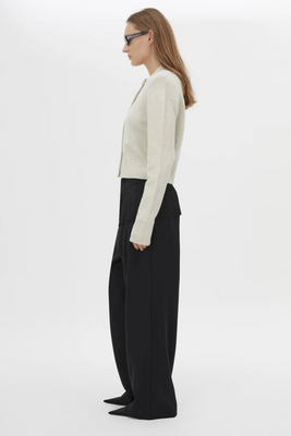 ATKINSON KNIT CARDIGAN - ASHEN