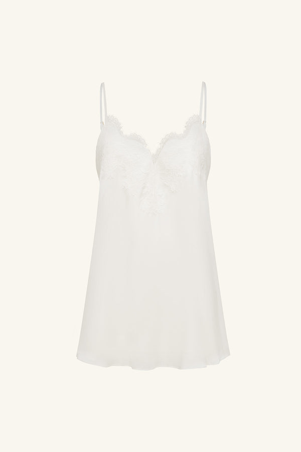 simona lace cami - ivory