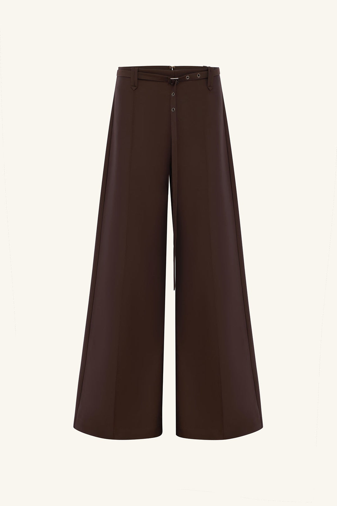 asher button wide leg pant - ristretto