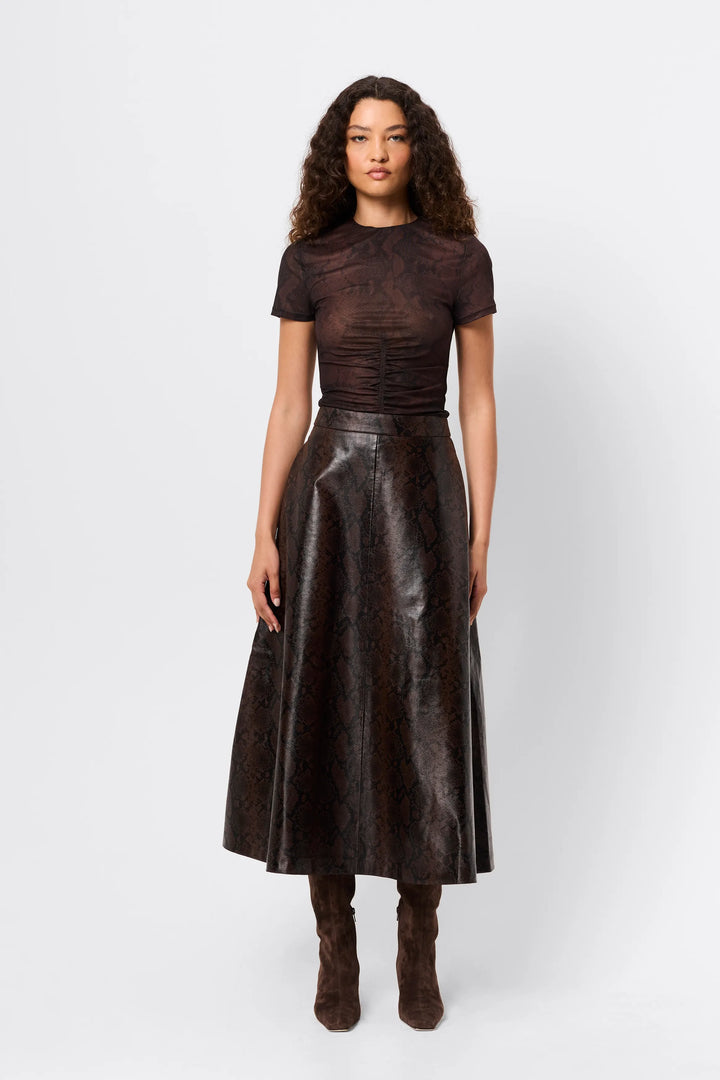 Siren Short Sleeve Top - Snake Print