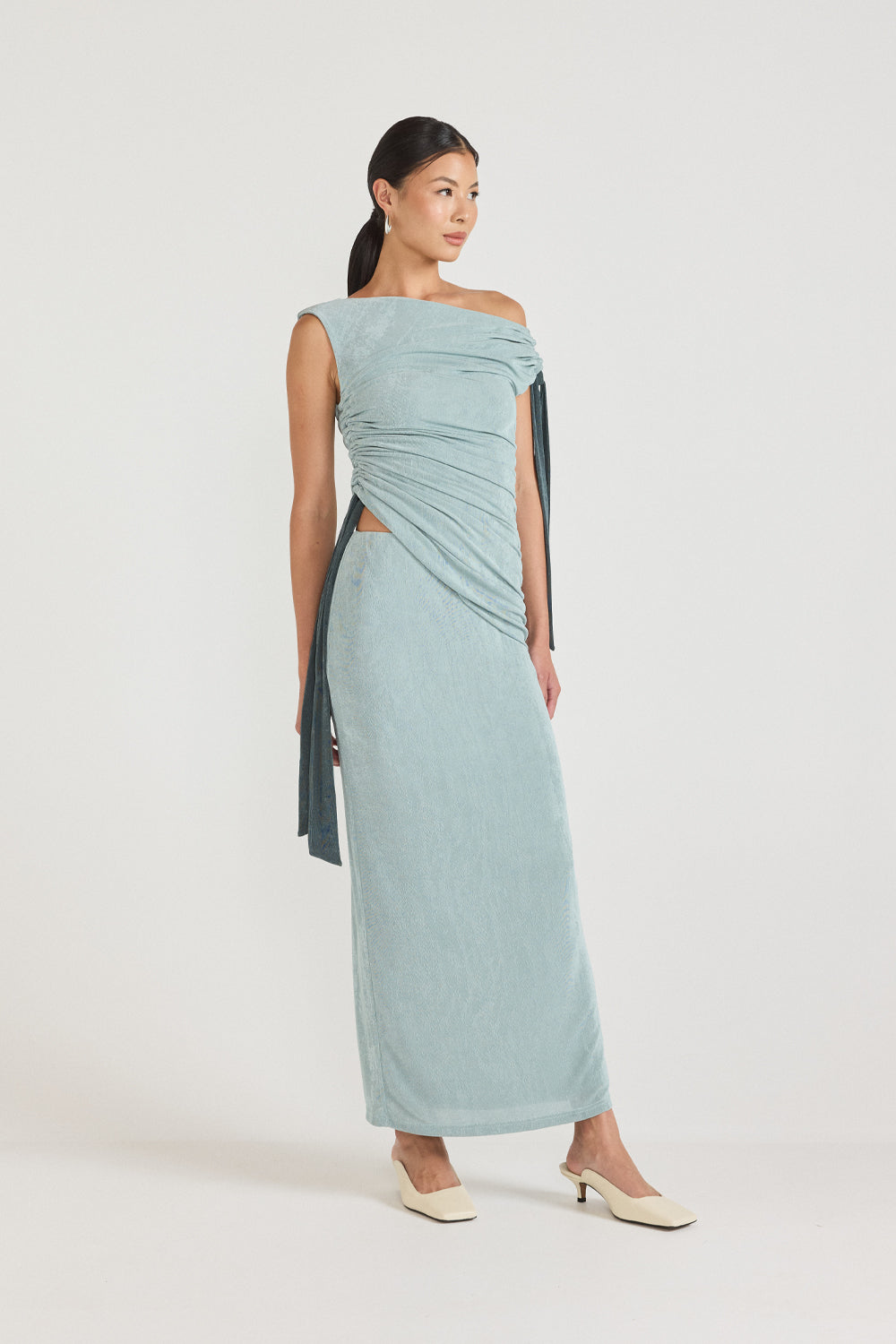 Kalilah Dress - Seafoam Green/Teal