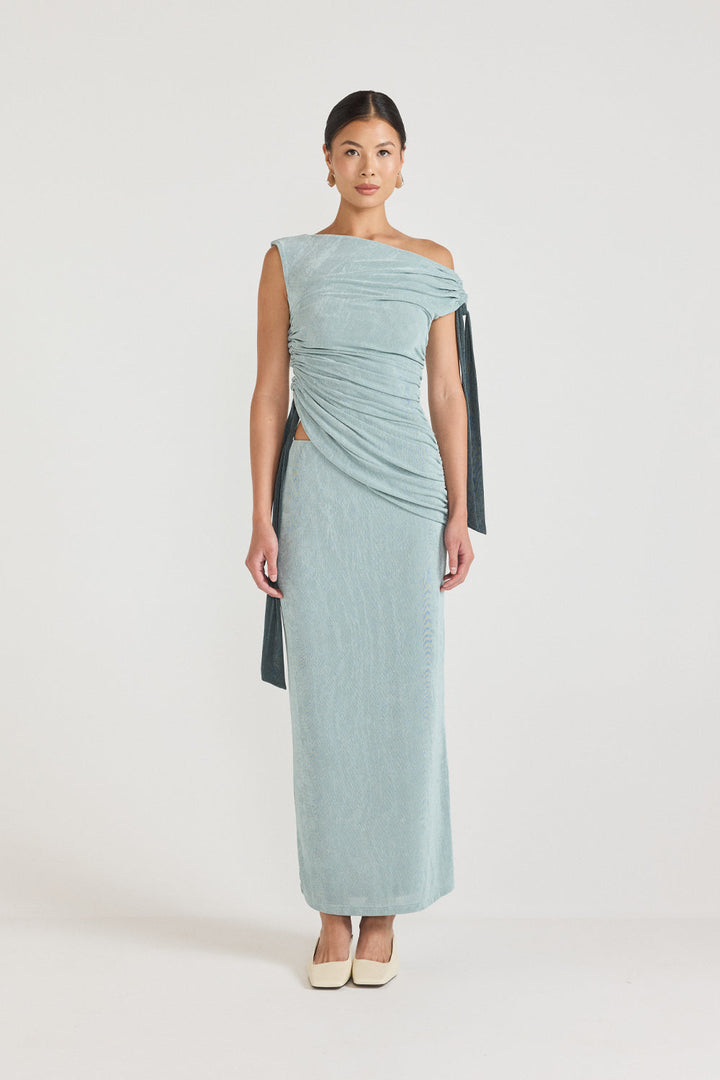 Kalilah Dress - Seafoam Green/Teal