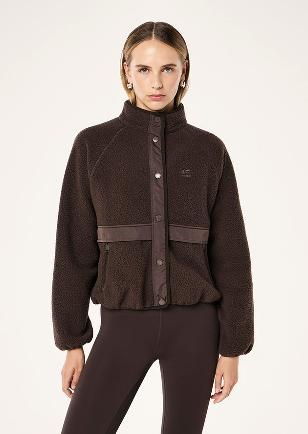 SURGE TEDDY JACKET - COFFEE