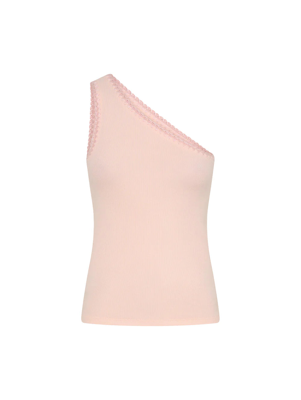 Tallulah One Shoulder Tank- Pink