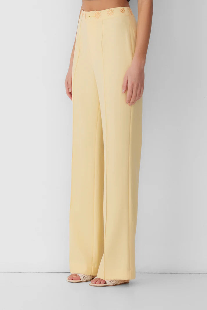 Irida Bootcut Pants - Butter