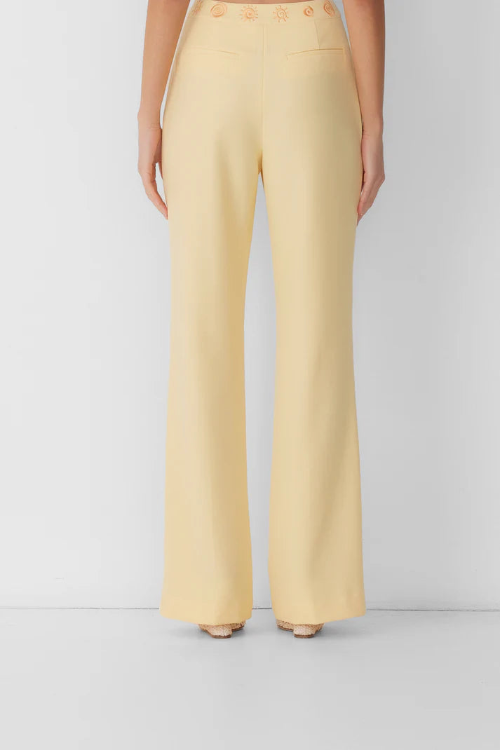 Irida Bootcut Pants - Butter