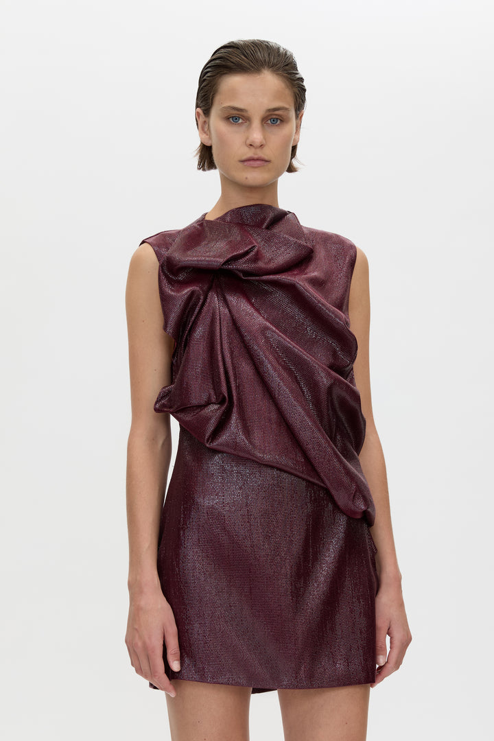 SANA DRAPE TAILORED MINI DRESS