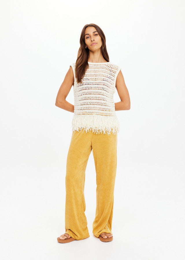 KAMALI KNIT FRINGE TOP