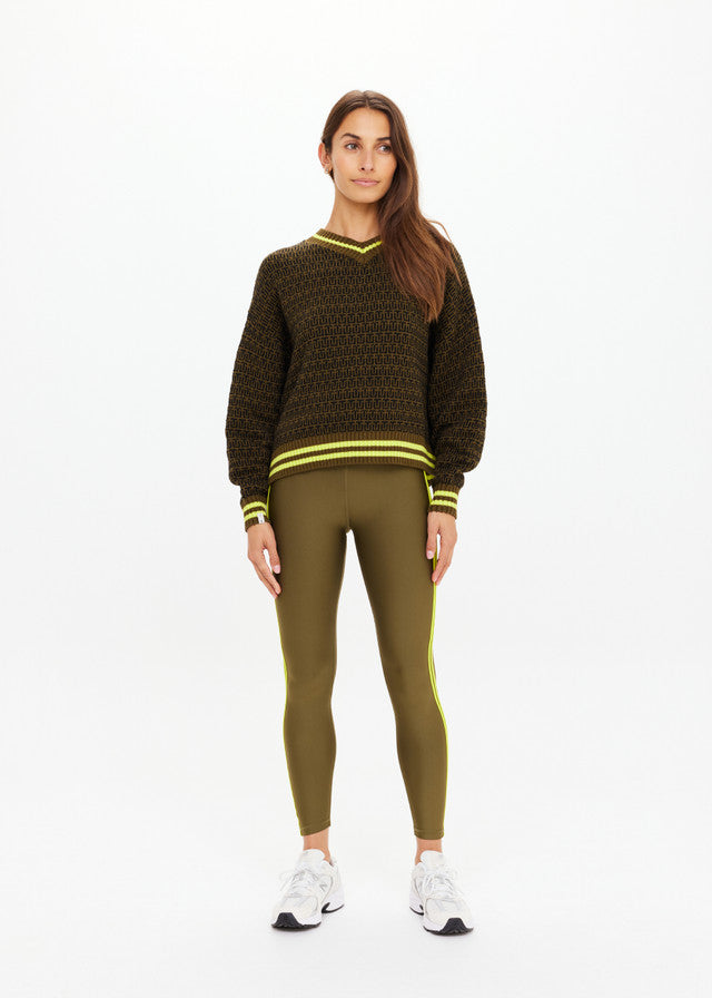 Castilla Clementine Knit Crew - Olive