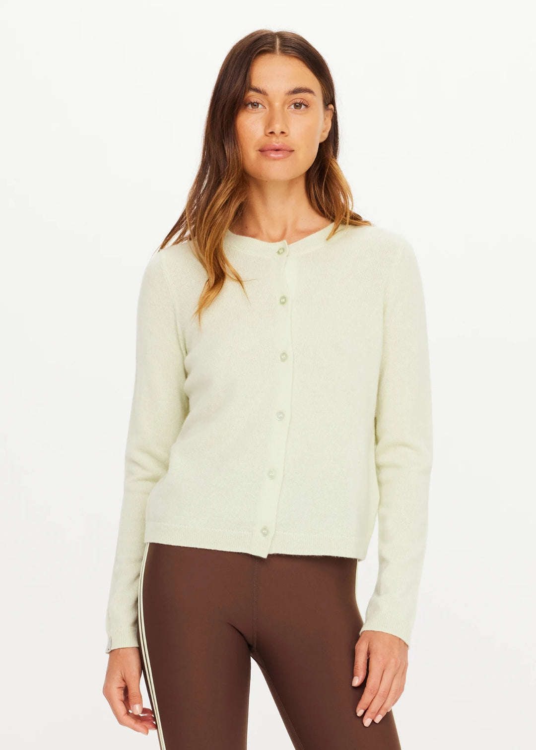 Sakina Cashmere Cardigan - Matcha