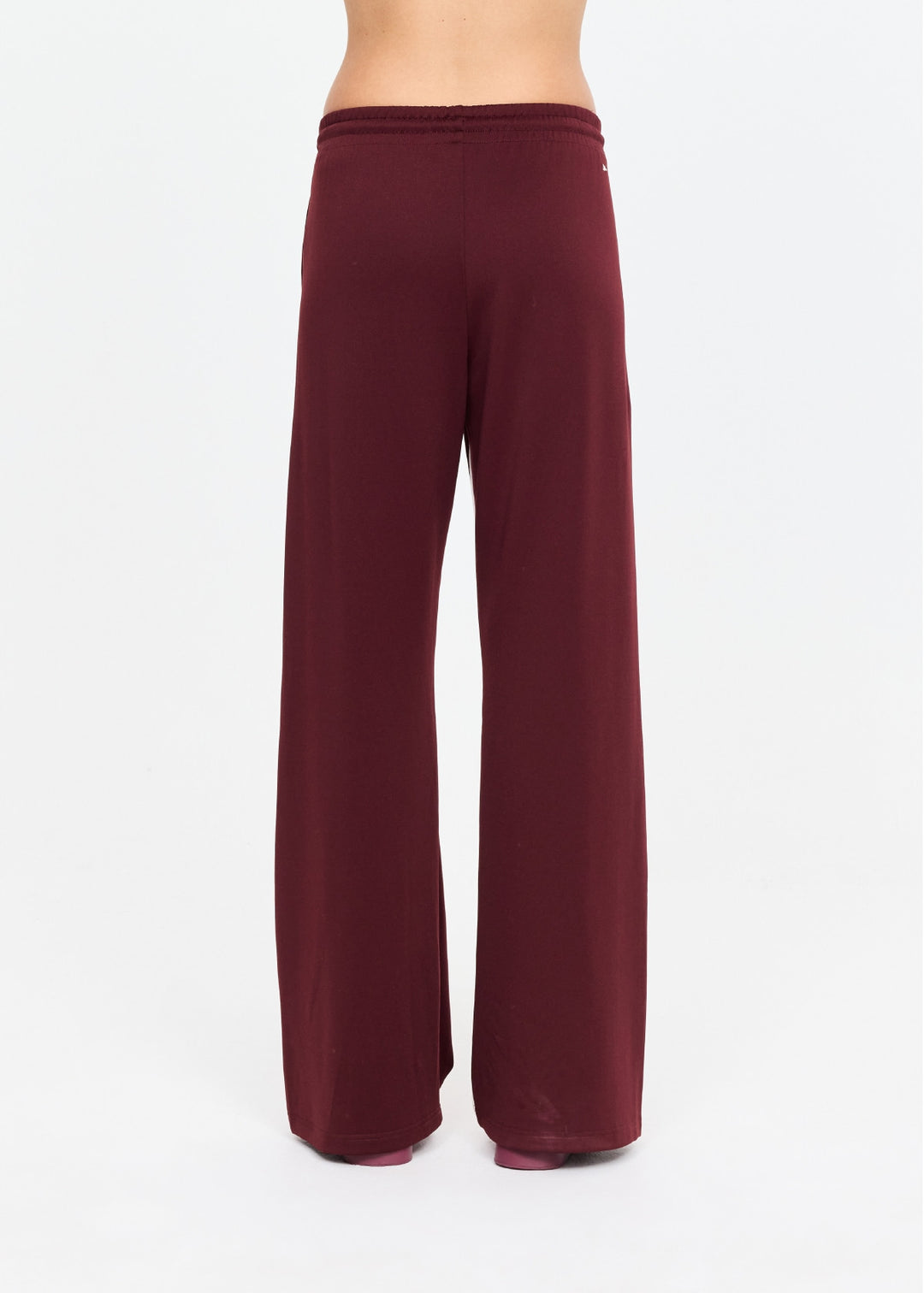 Marine Panelled Wide Leg Pant - Bordeaux