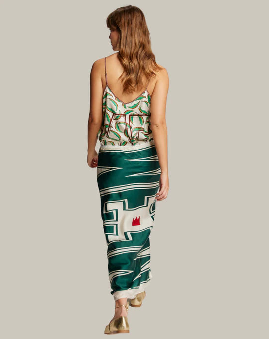 Blakely Slip Skirt - Sporty Jade