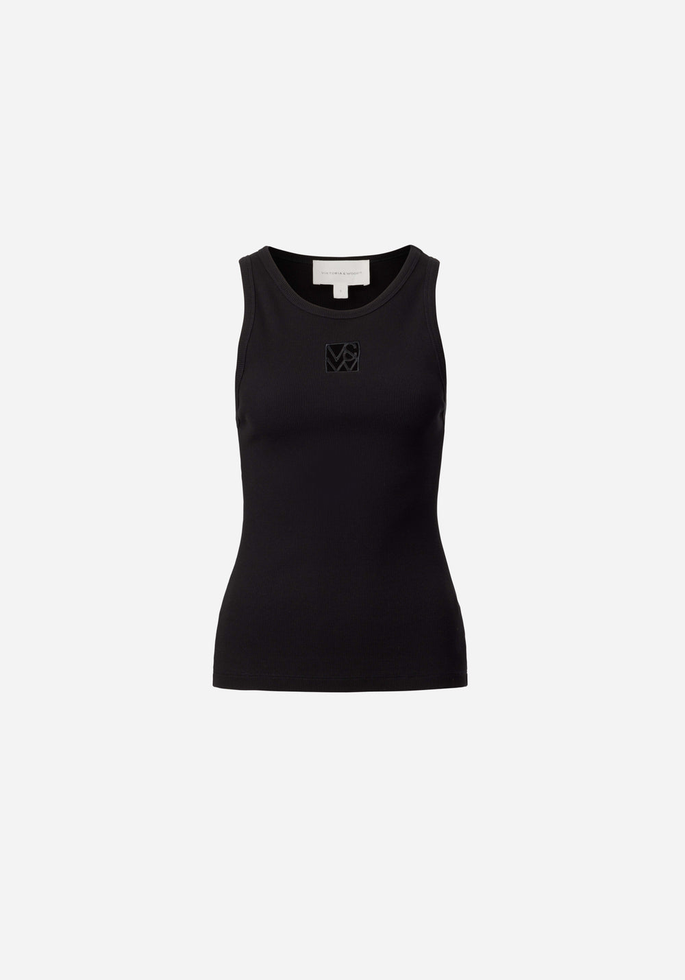 V & W Cut Out Tank - Black