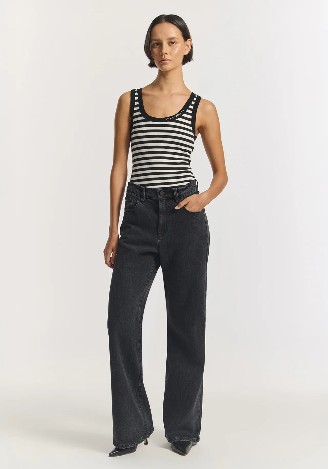 VIK + WOODS TANK - STRIPE