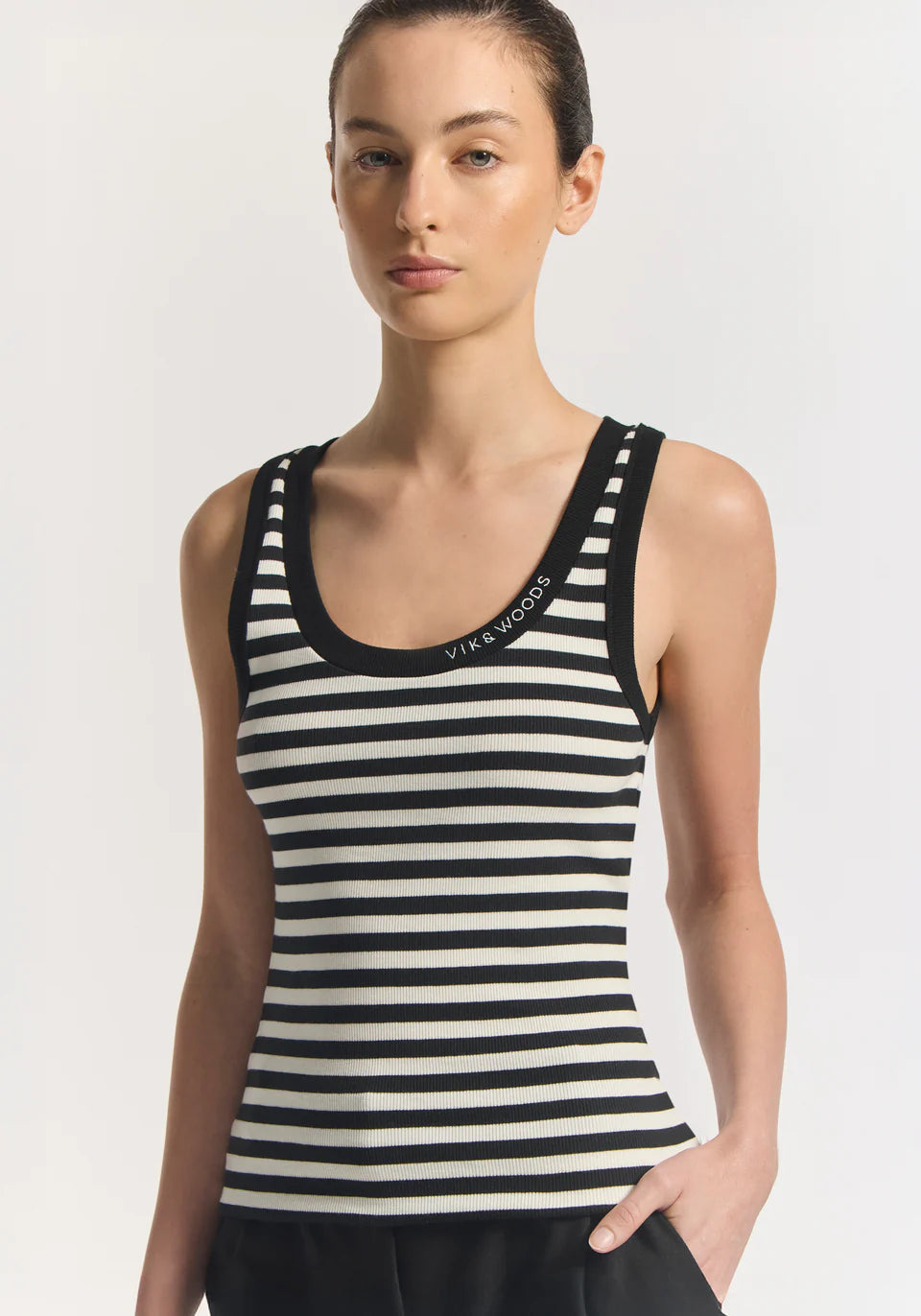 VIK + WOODS TANK - STRIPE