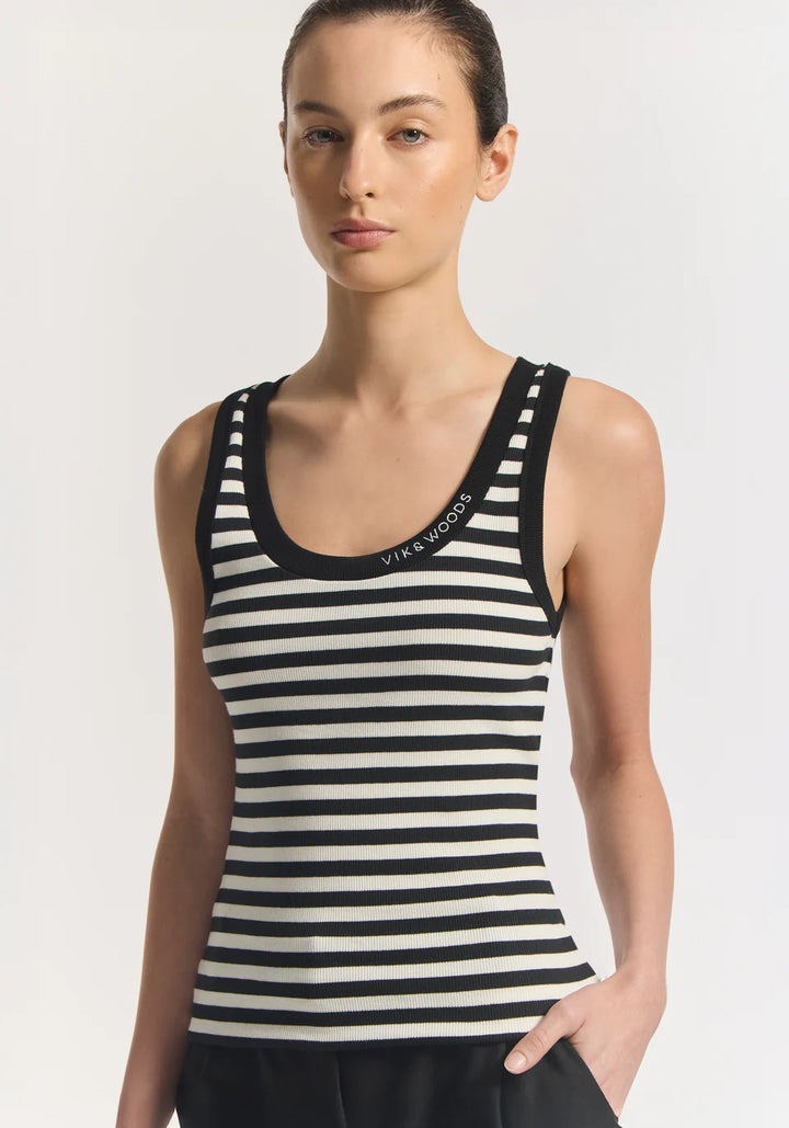 VIK + WOODS TANK - STRIPE