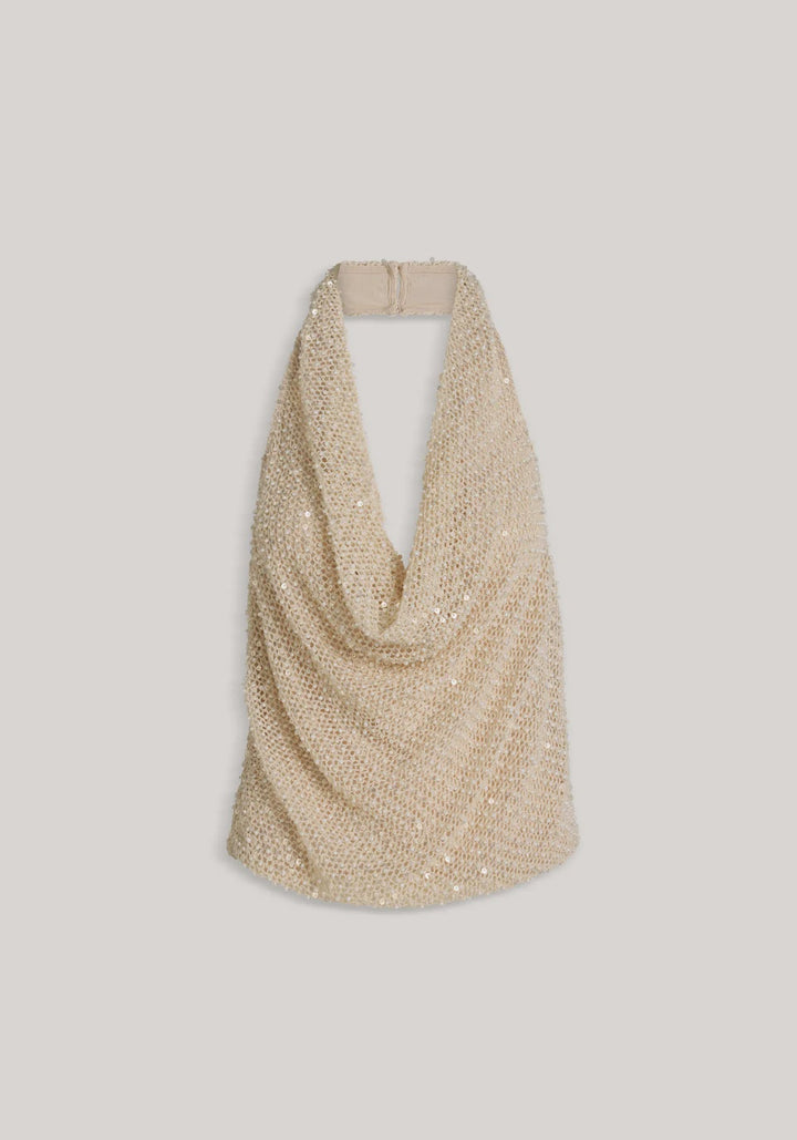 CHROMATIC HALTER TOP