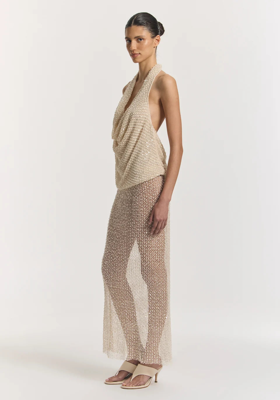 CHROMATIC HALTER TOP