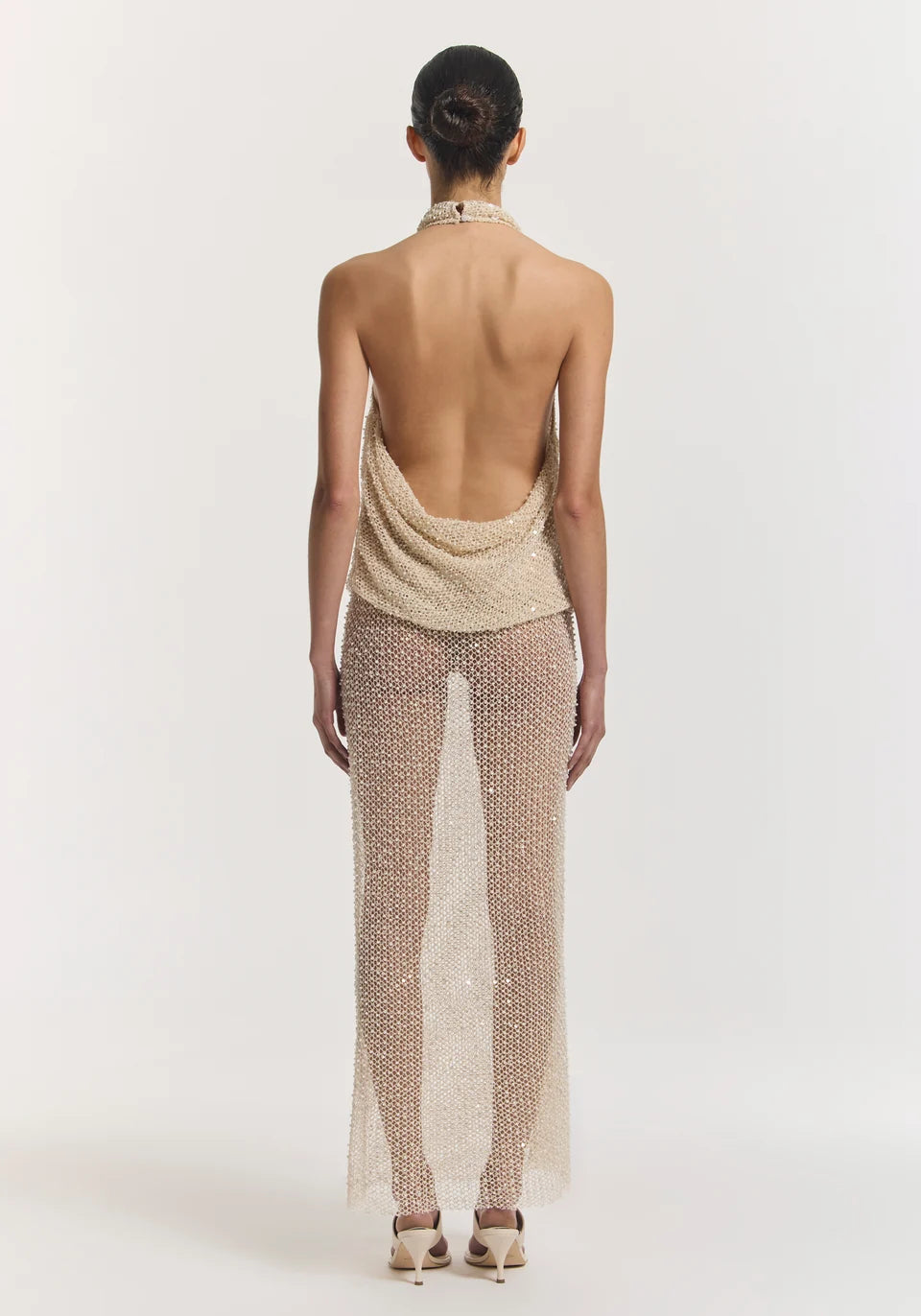 CHROMATIC HALTER TOP