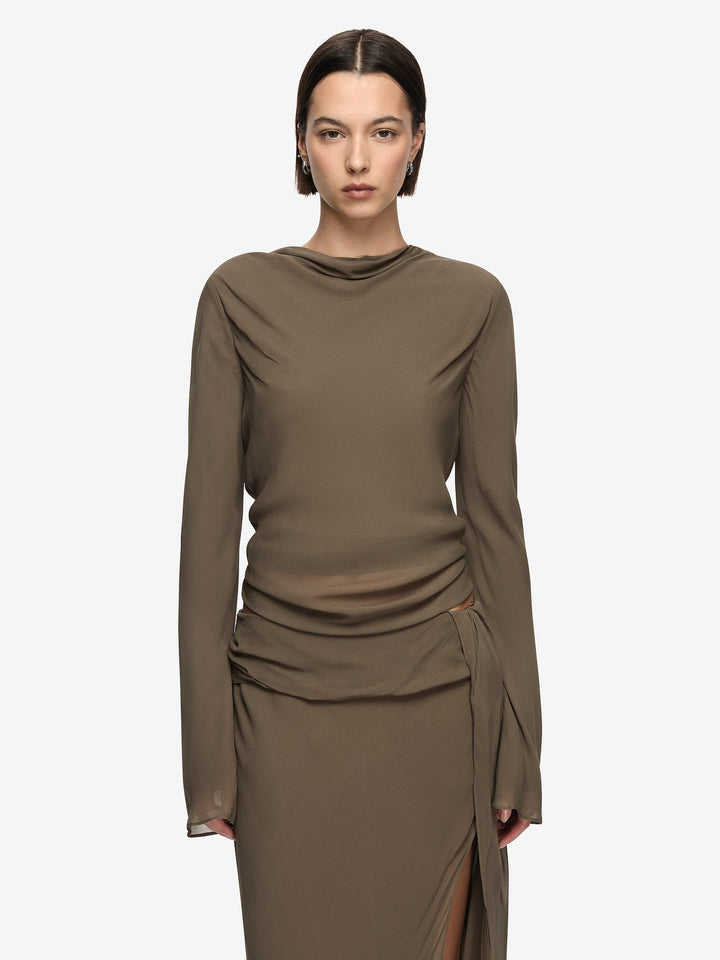 BRIYA L/S TOP - TWIG