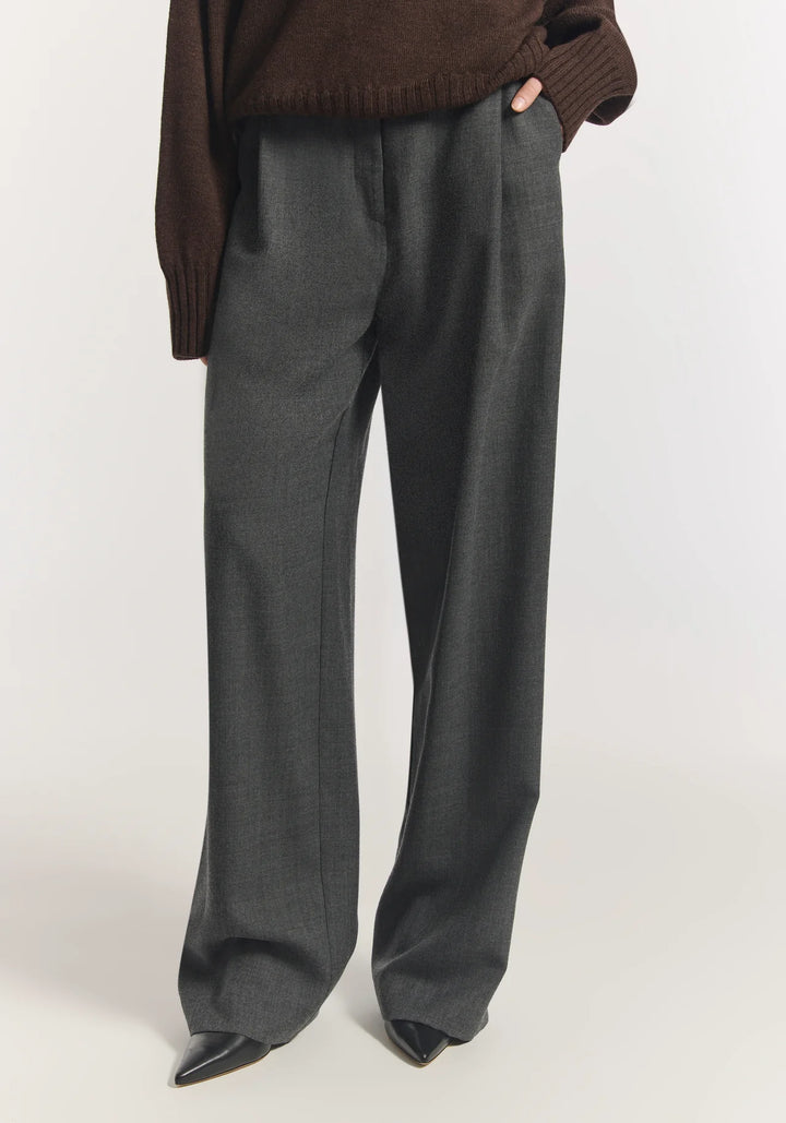 IDOL WOOL PANT - CONCRETE