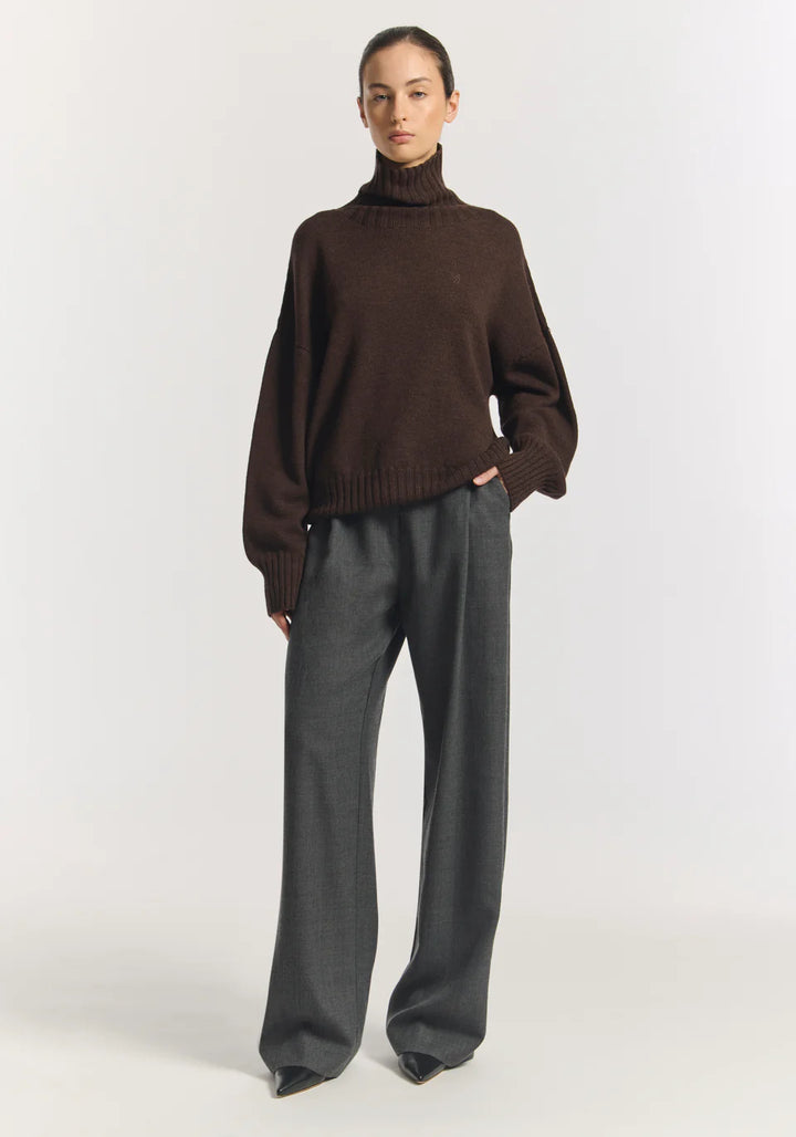 IDOL WOOL PANT - CONCRETE