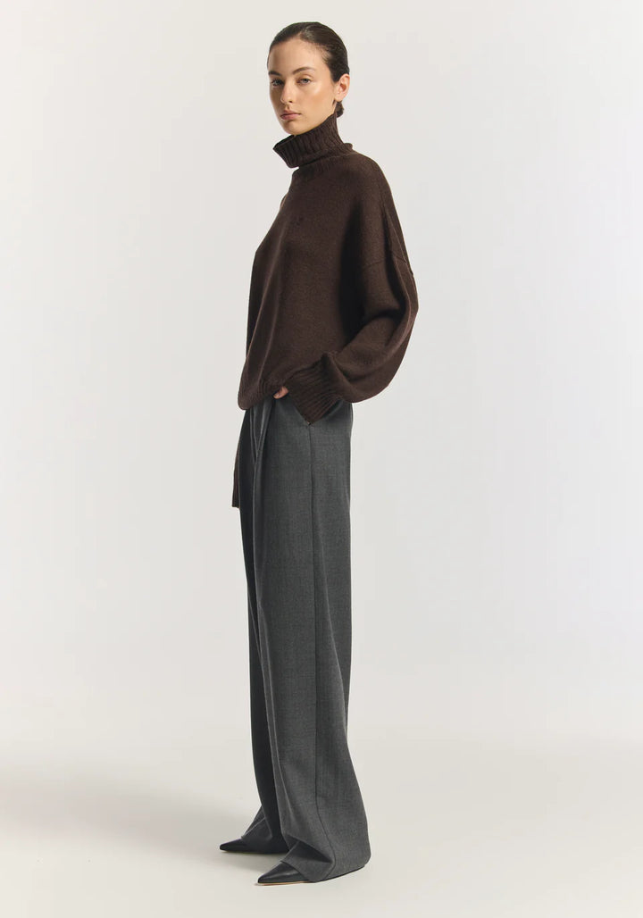 IDOL WOOL PANT - CONCRETE