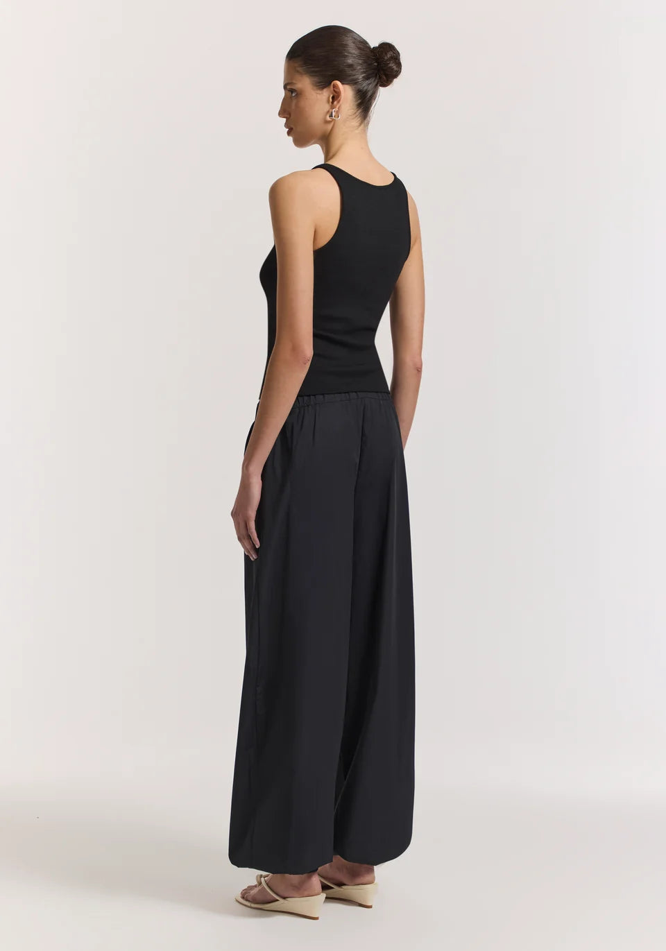 Duetto Cotton Pant - Black