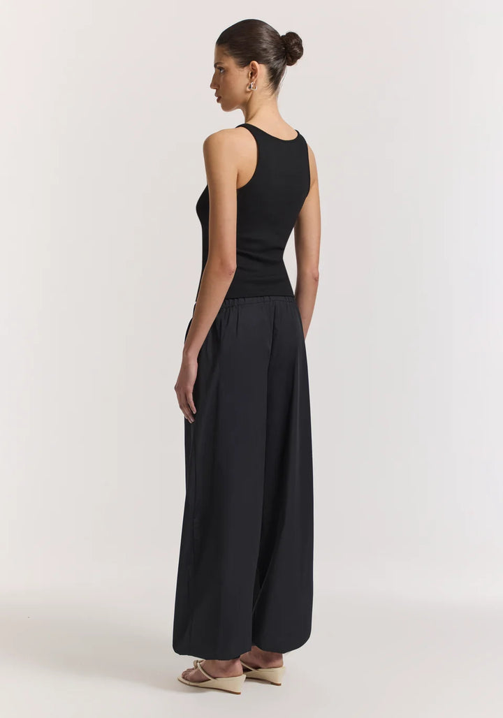 Duetto Cotton Pant - Black