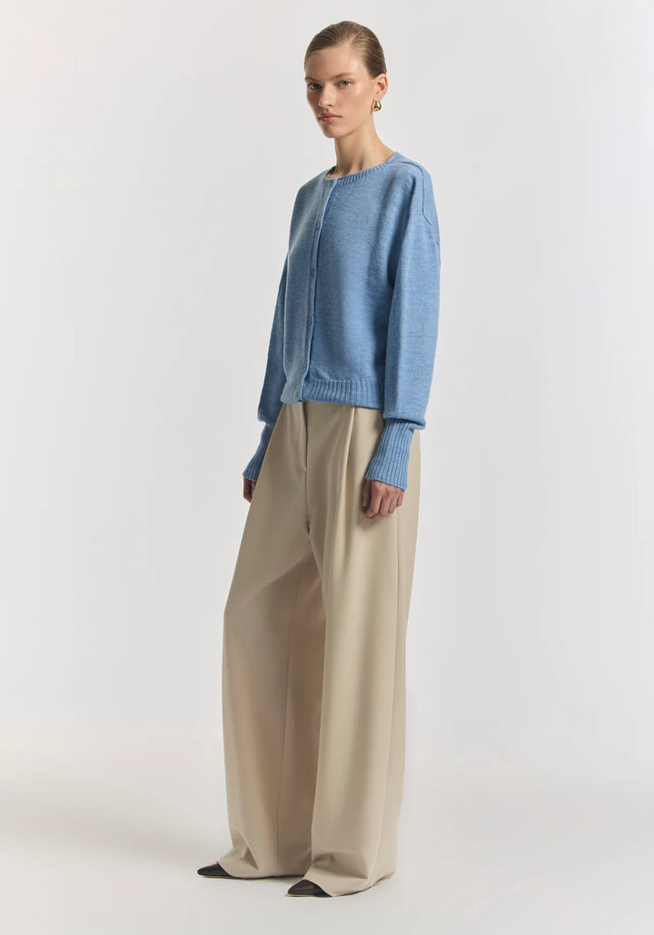 HART MERINO CARDIGAN - PORTRAIT BLUE