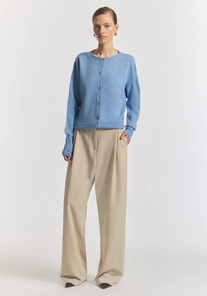 HART MERINO CARDIGAN - PORTRAIT BLUE