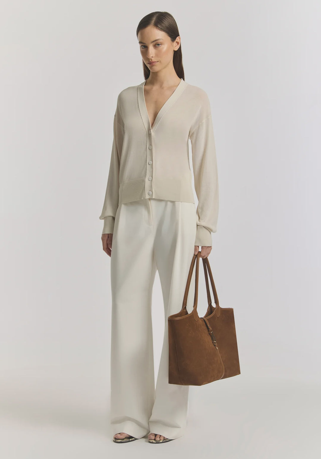Glasgow Cardigan - Limestone