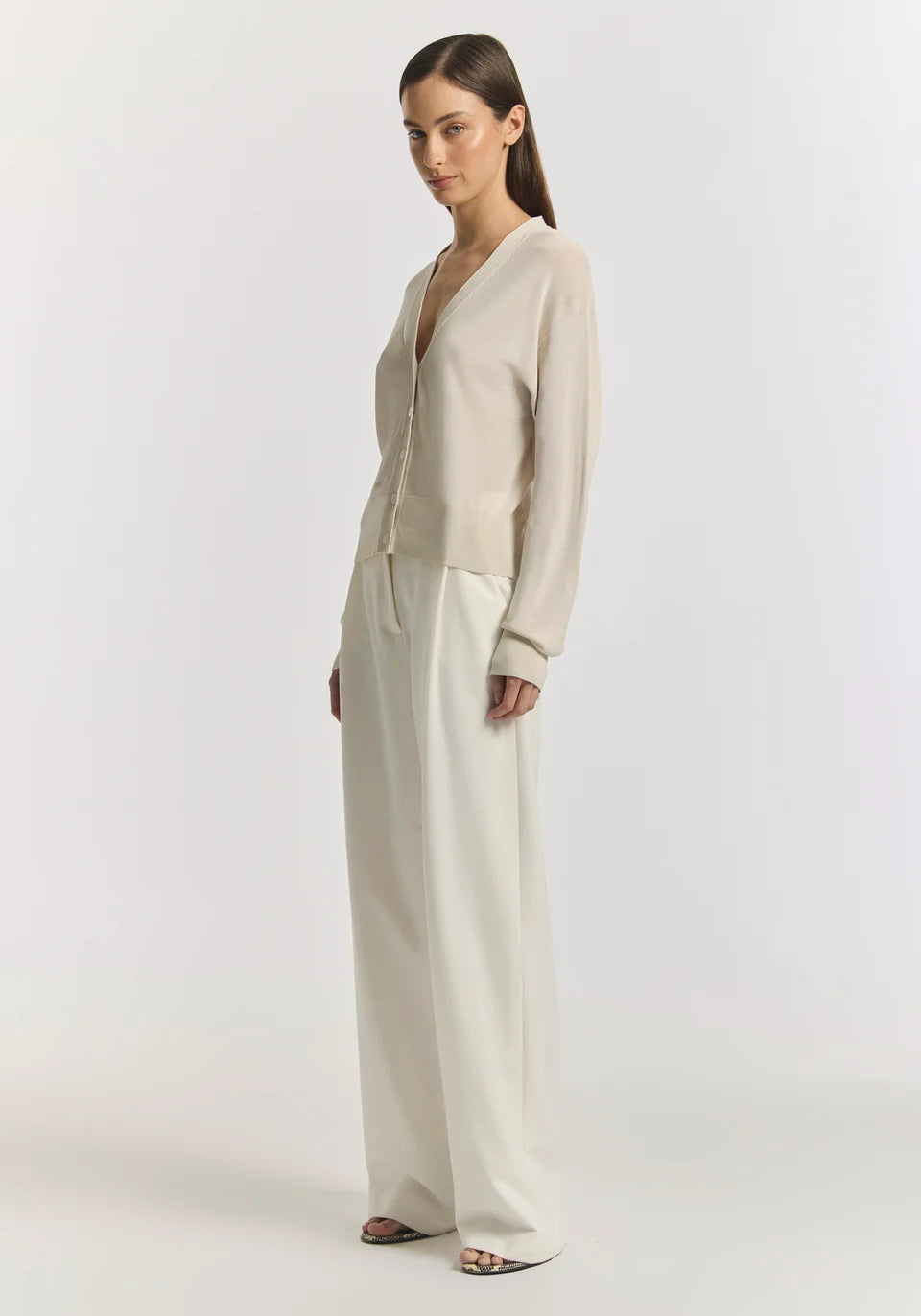 Glasgow Cardigan - Limestone